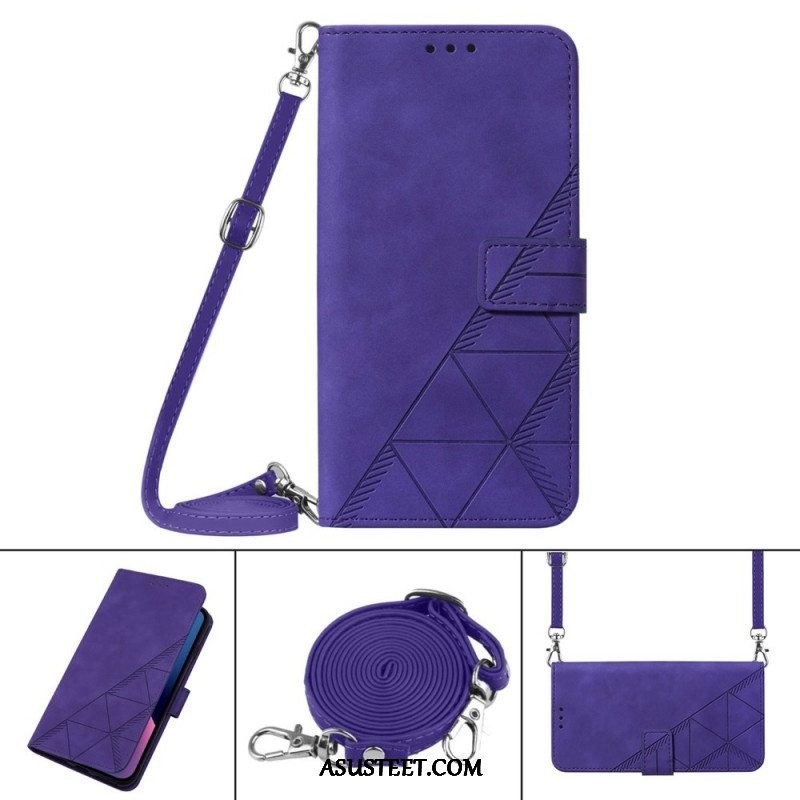 Flip Case Samsung Galaxy M53 5G Olkapään Kolmiot