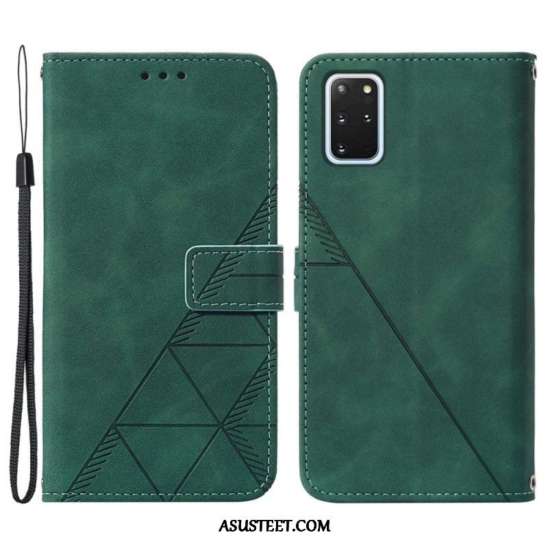 Flip Case Samsung Galaxy S20 Plus / S20 Plus 5G Pyramid-nahkaefekti