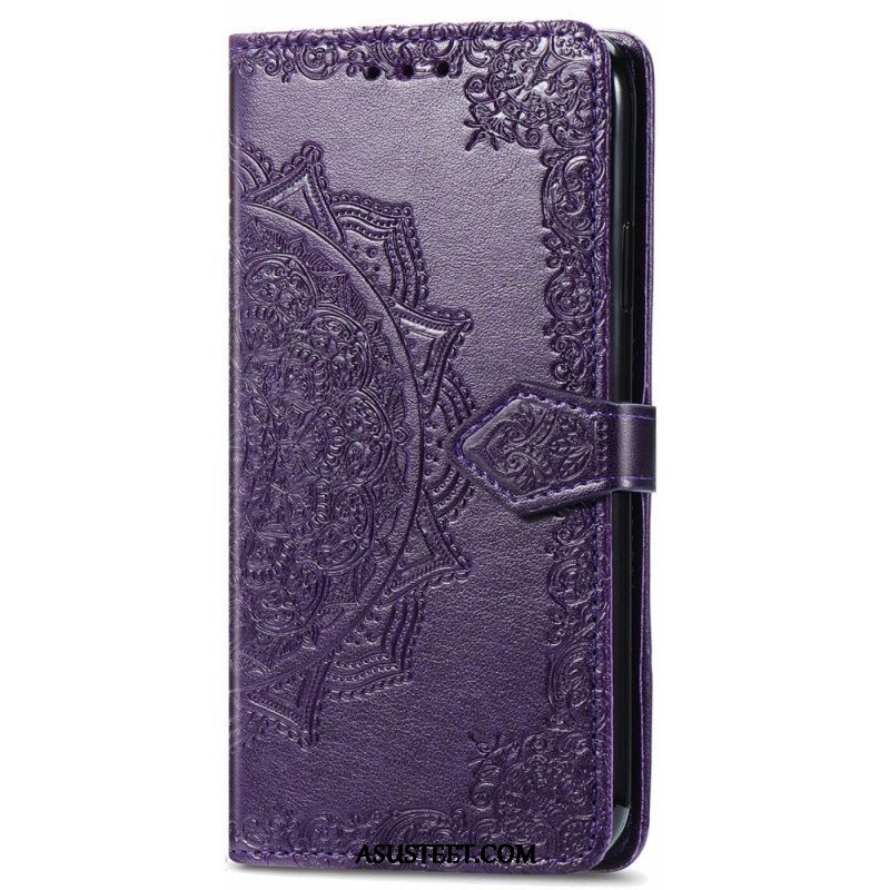 Flip Case Samsung Galaxy S22 Ultra 5G Mandala Keskiaika