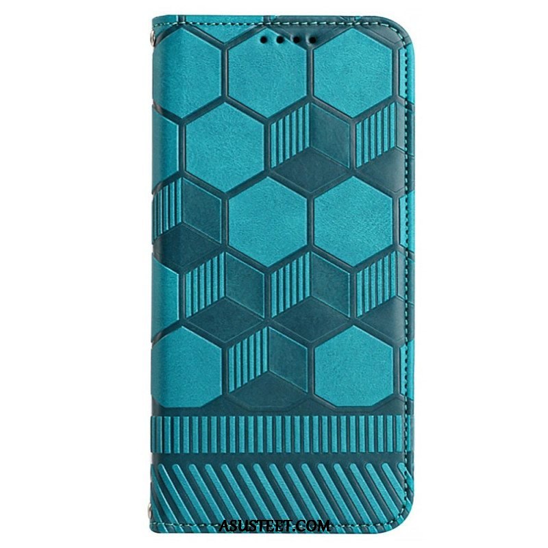 Flip Case Samsung Galaxy S23 5G Jalkapallon Kuvio