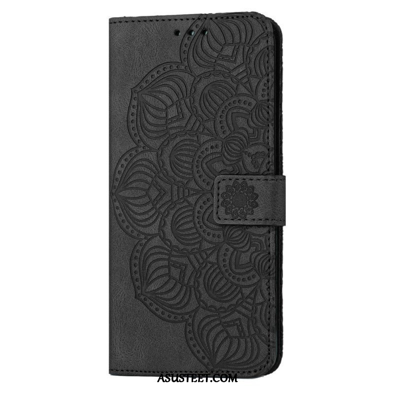 Flip Case Samsung Galaxy S23 Plus 5G Suojaketju Kuori Strappy Mandala