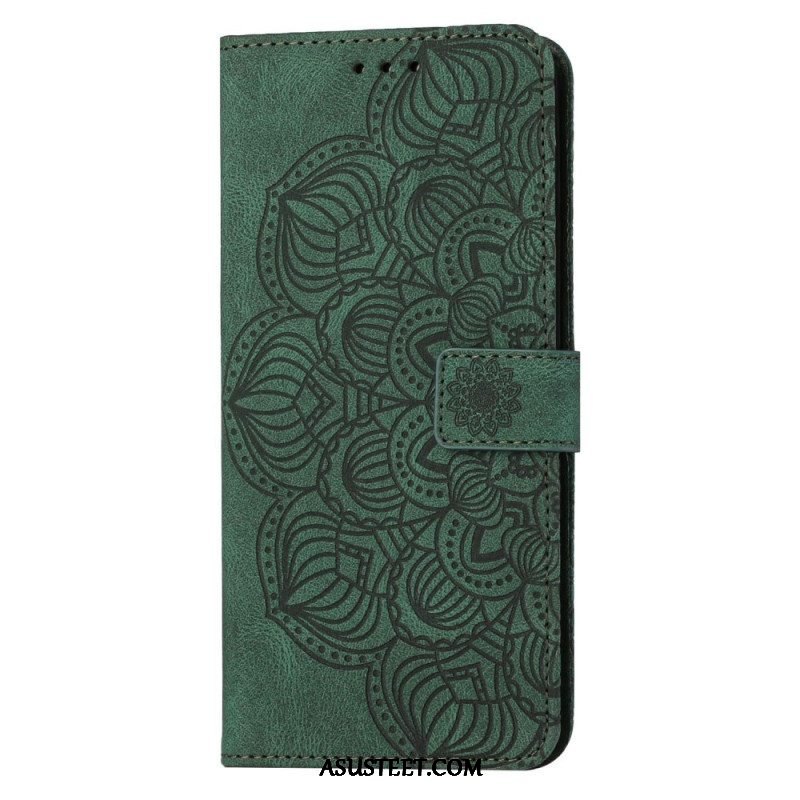 Flip Case Samsung Galaxy S23 Plus 5G Suojaketju Kuori Strappy Mandala