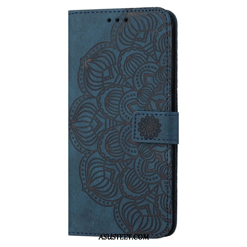 Flip Case Samsung Galaxy S23 Plus 5G Suojaketju Kuori Strappy Mandala