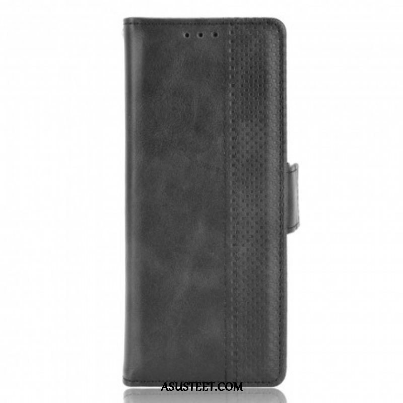 Flip Case Samsung Galaxy Z Fold 3 5G Tyylitelty Nahkaefekti