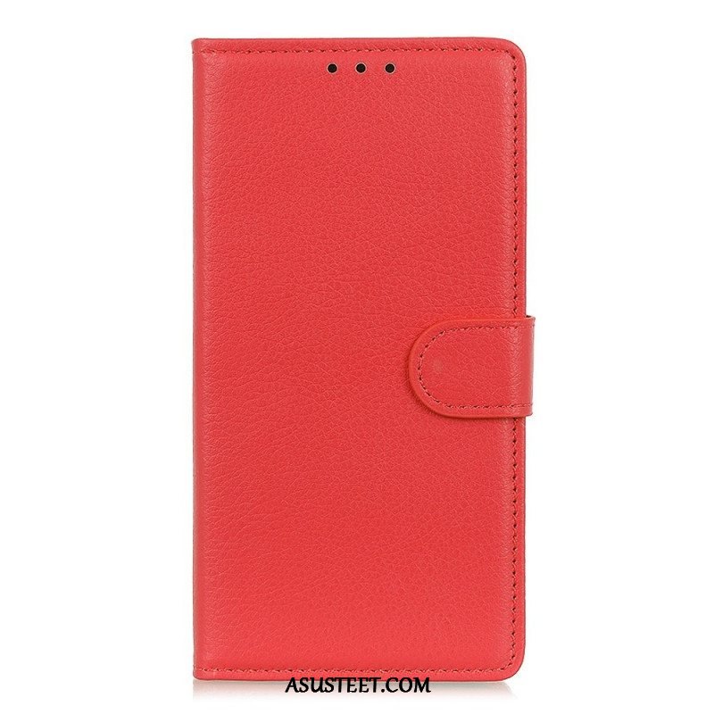 Flip Case Sony Xperia 1 IV Perinteinen Litchi Faux Leather