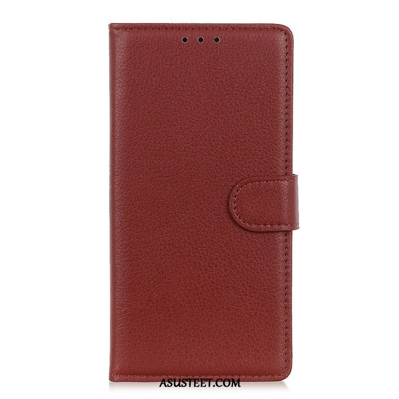 Flip Case Sony Xperia 1 IV Perinteinen Litchi Faux Leather