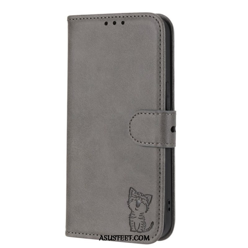 Flip Case Sony Xperia 10 IV Pieni Kissanpentu