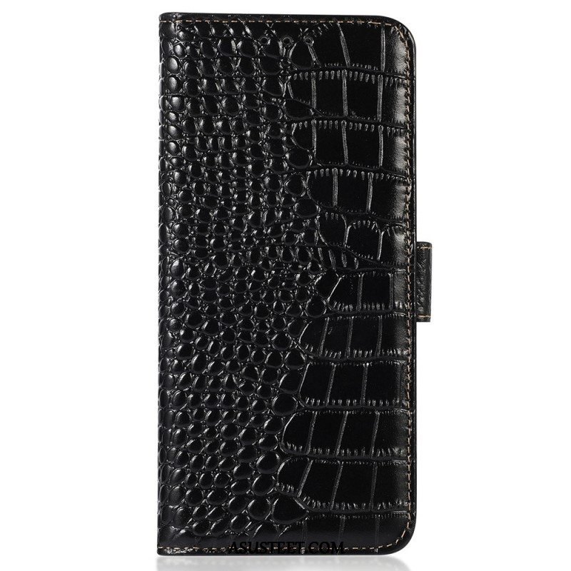 Flip Case Sony Xperia 5 IV Crocodile Style Rfid