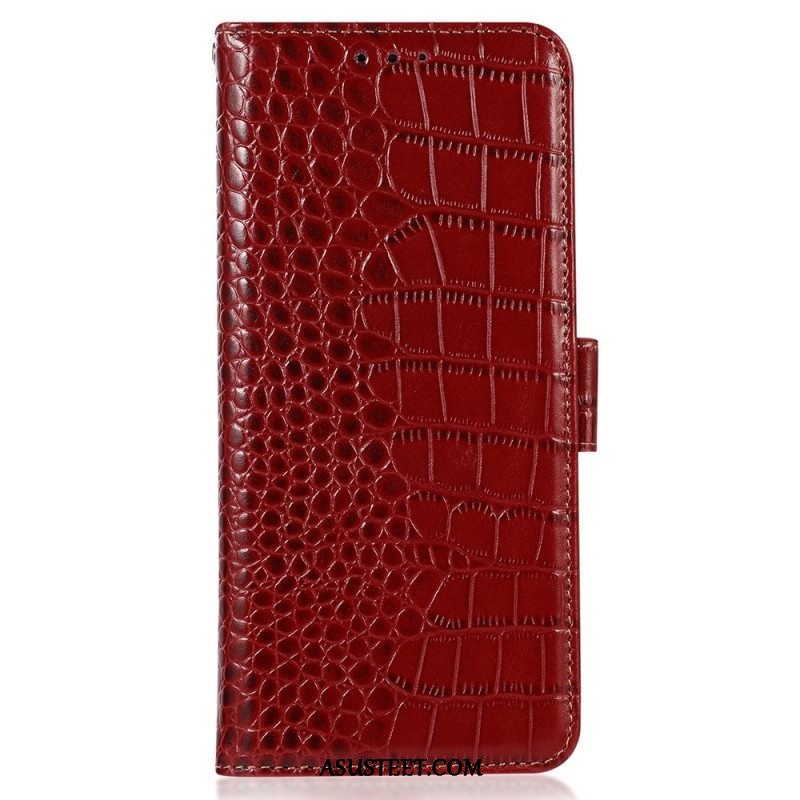 Flip Case Sony Xperia 5 IV Crocodile Style Rfid