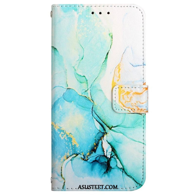 Flip Case Xiaomi 12 / 12X Suojaketju Kuori Strip Marble