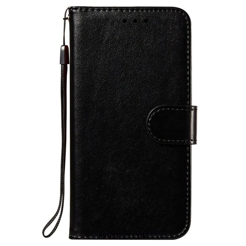 Flip Case Xiaomi Redmi Note 10 5G Nahkainen Muotoilu Hihnalla