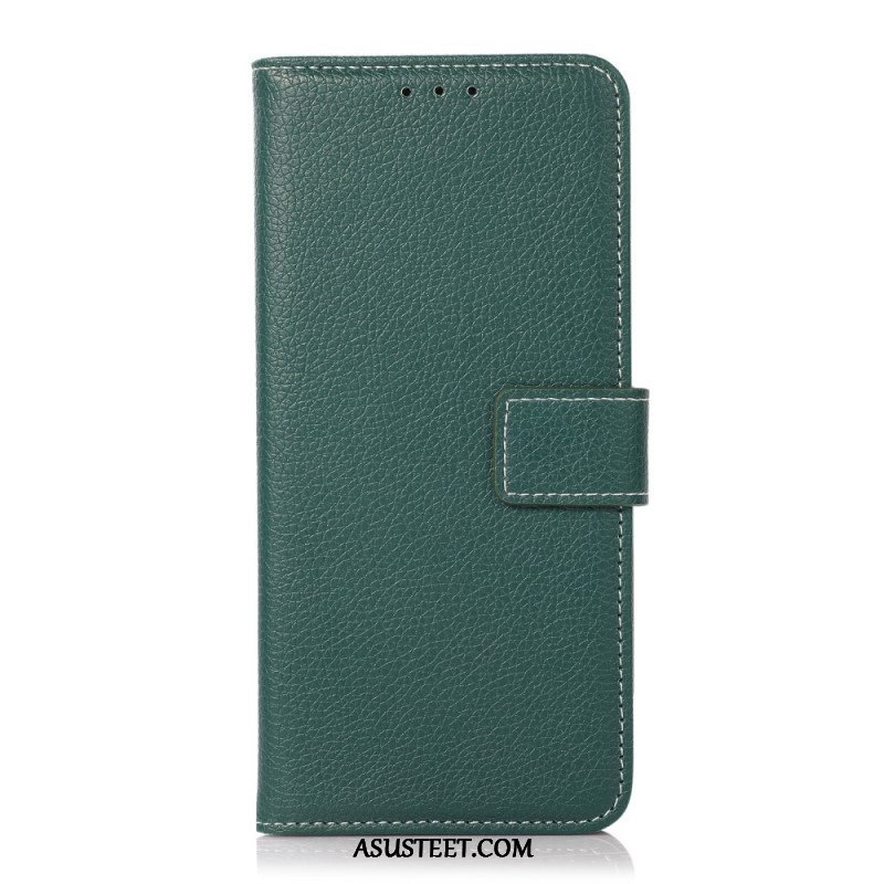 Flip Case Xiaomi Redmi Note 10 Pro Litsi Paljaat Saumat