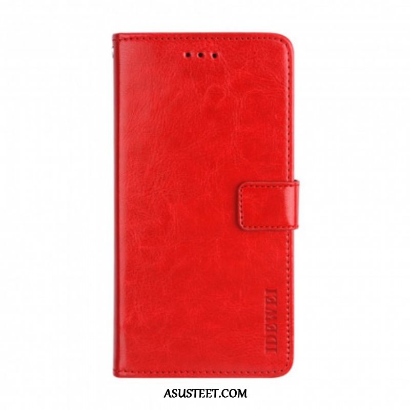 Flip Case Xiaomi Redmi Note 10 Pro Nahkajäljitelmä Idewei