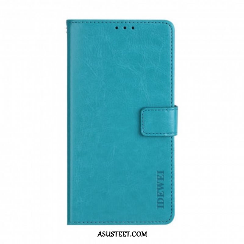 Flip Case Xiaomi Redmi Note 10 Pro Nahkajäljitelmä Idewei