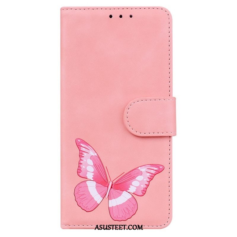 Flip Case Xiaomi Redmi Note 10 Pro Skin Touch Butterfly