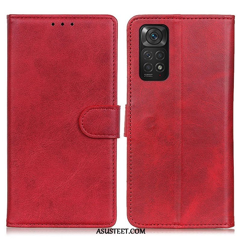 Flip Case Xiaomi Redmi Note 11 / 11S Retro Mattanahkaefekti