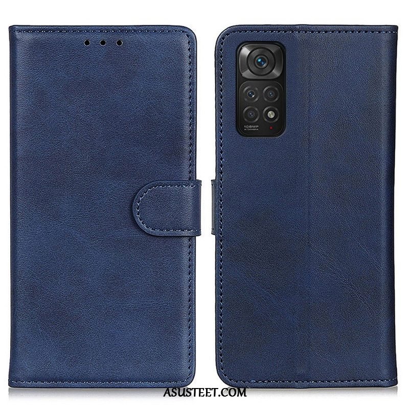 Flip Case Xiaomi Redmi Note 11 / 11S Retro Mattanahkaefekti