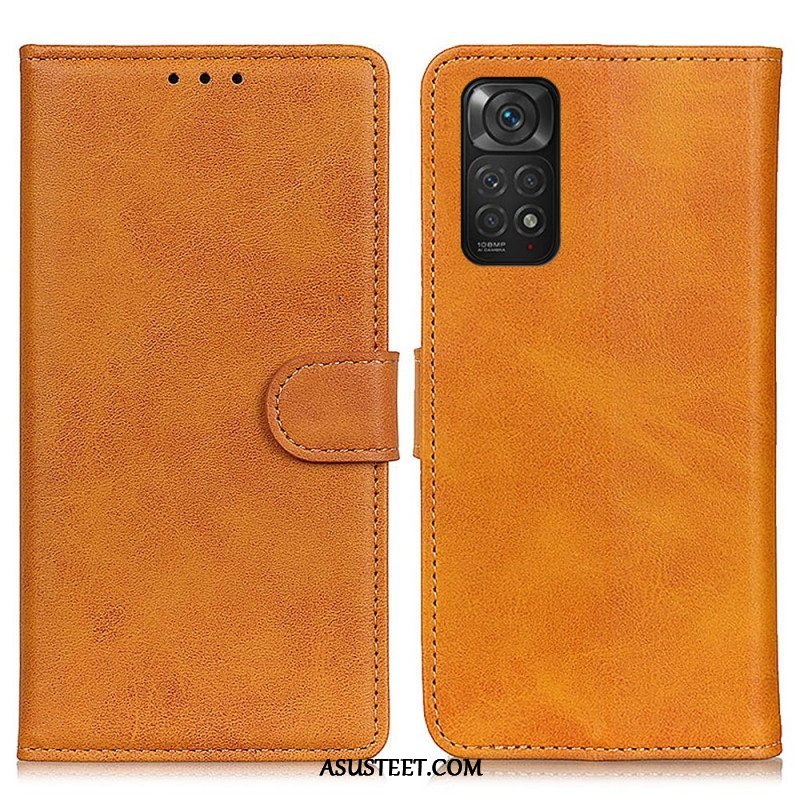 Flip Case Xiaomi Redmi Note 11 / 11S Retro Mattanahkaefekti