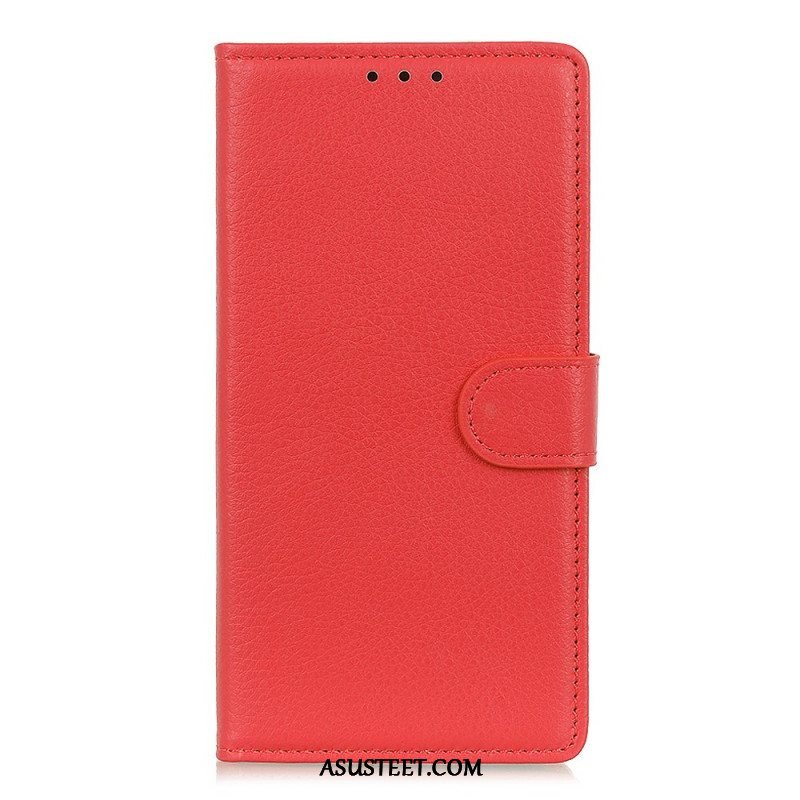 Flip Case Xiaomi Redmi Note 11 Pro Plus 5G Perinteinen Litsi-nahka