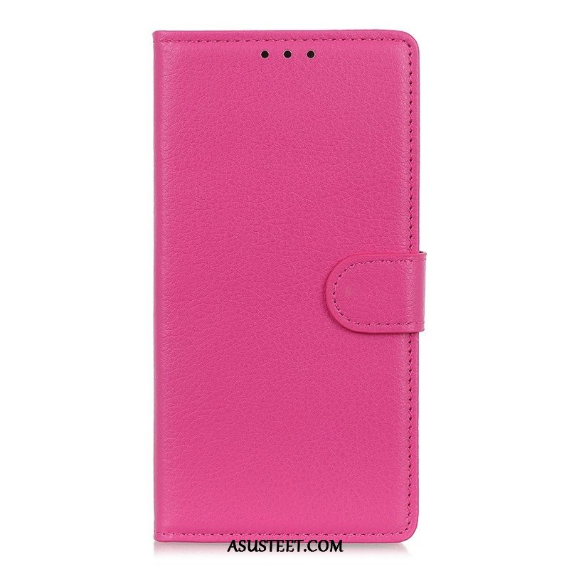 Flip Case Xiaomi Redmi Note 11 Pro Plus 5G Perinteinen Litsi-nahka