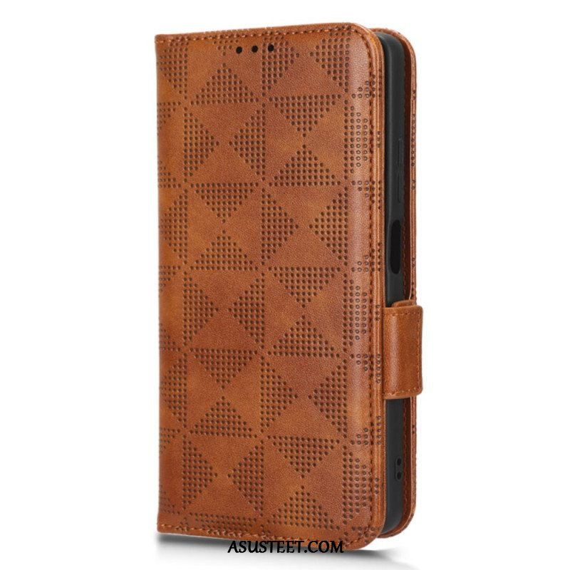 Flip Case Xiaomi Redmi Note 12 Pro Plus Kolmiot Kaulanauhalla