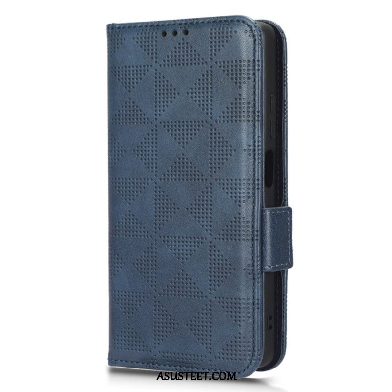 Flip Case Xiaomi Redmi Note 12 Pro Plus Kolmiot Kaulanauhalla