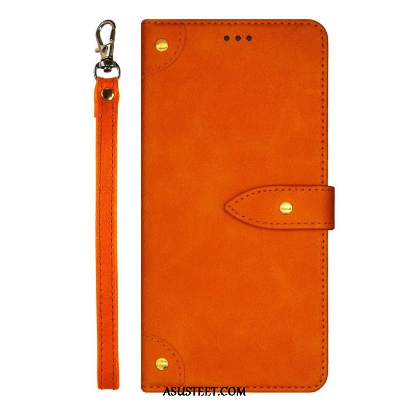 Flip Case Xiaomi Redmi Note 12 Pro Plus Niitit Ja Hihna Idewei