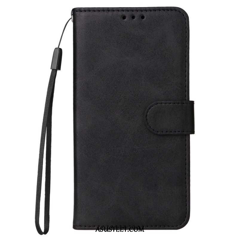 Flip Case Xiaomi Redmi Note 12 Pro Plus Suojaketju Kuori Tavallinen Hihnalla