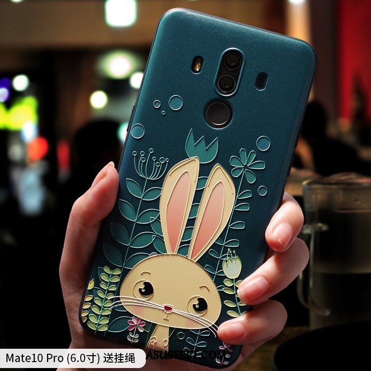 Huawei Mate 10 Pro Kuoret Jauhe Sarjakuva Ultra Silikoni Pesty Suede