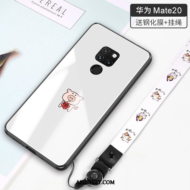 Huawei Mate 20 Kuoret Puhelimen Rakastunut Trendi Kuori Valkoinen