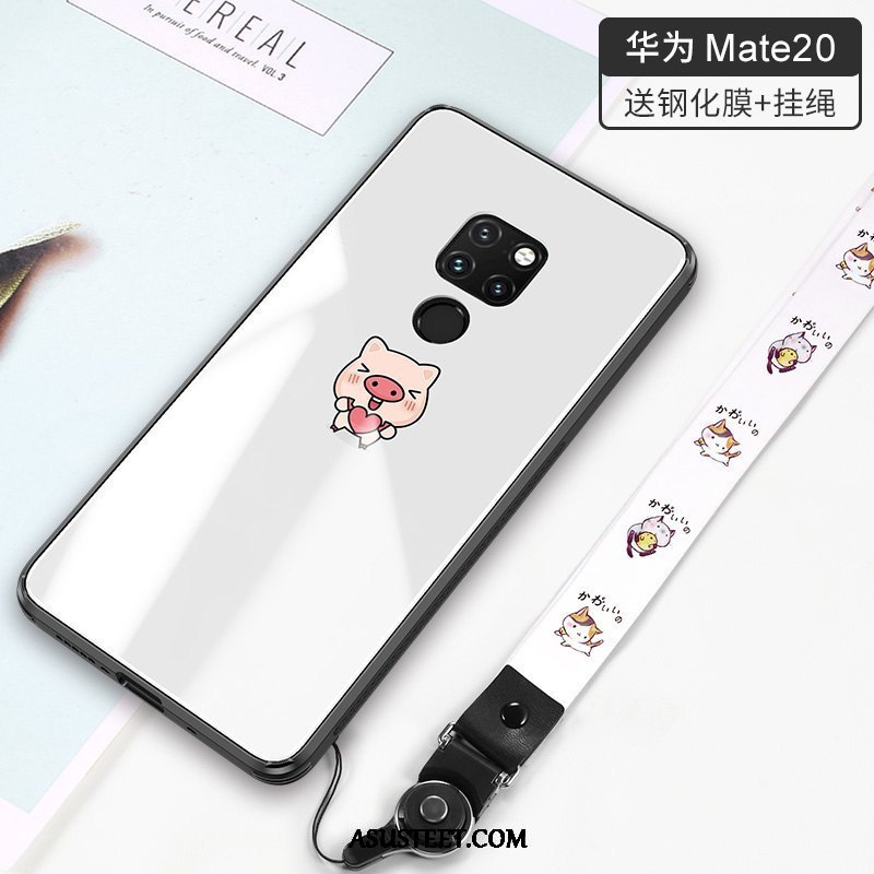 Huawei Mate 20 Kuoret Puhelimen Rakastunut Trendi Kuori Valkoinen