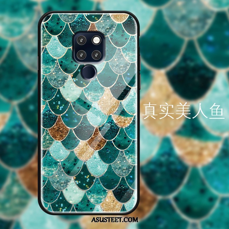 Huawei Mate 20 Kuoret Suojaus Lasi Kotelo Vihreä Trendi