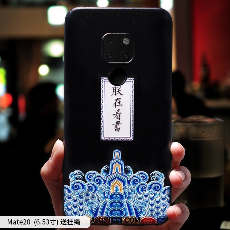 Huawei Mate 20 Kuoret Ultra Pesty Suede Ohut Suojaus Kotelo