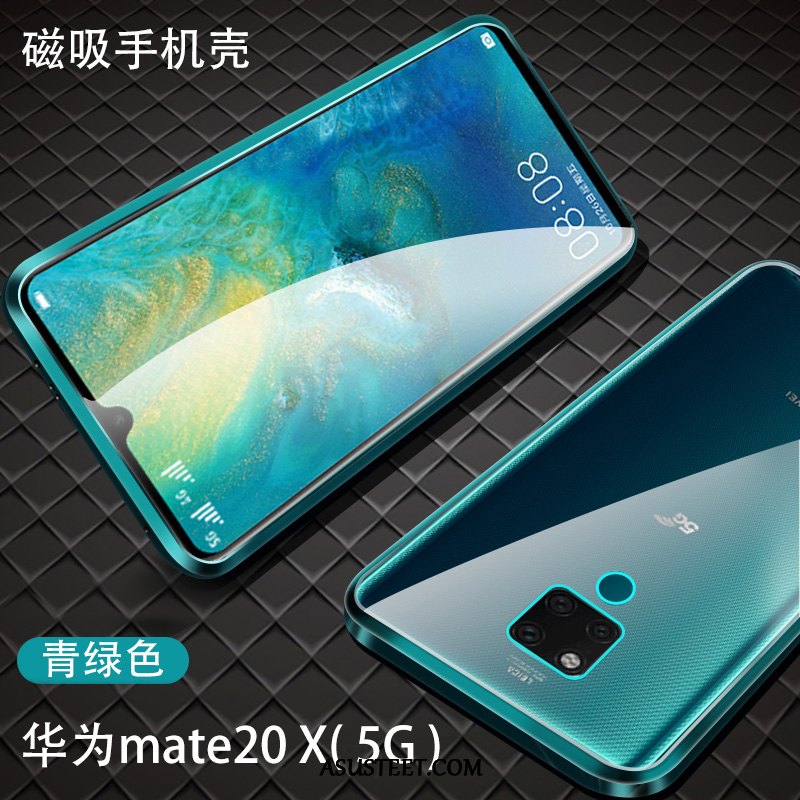 Huawei Mate 20 X (5g) Kuoret Magneettinen Ohut Kehys Puhelimen Läpinäkyvä