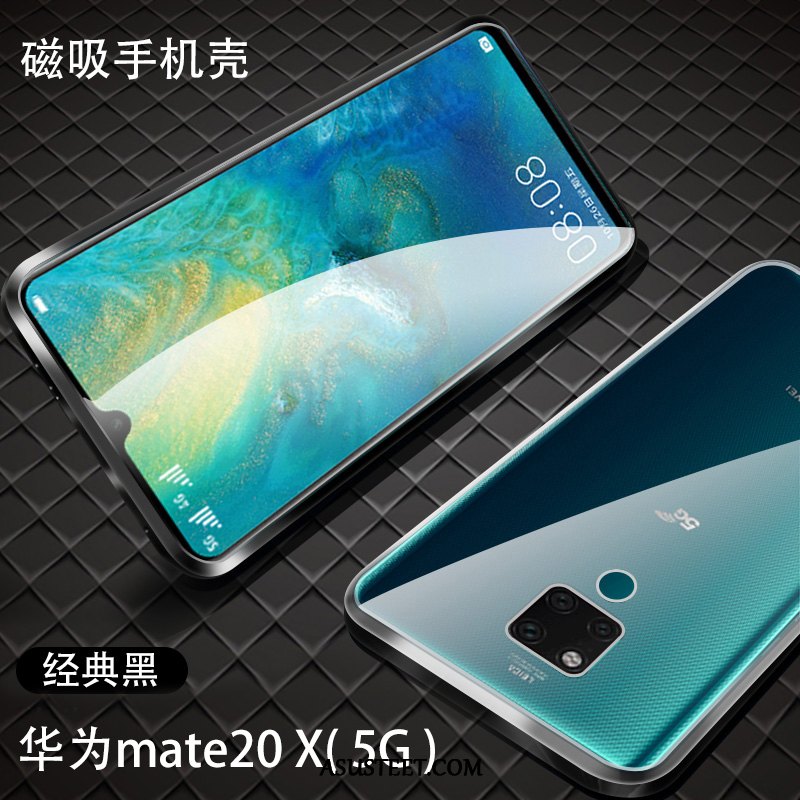 Huawei Mate 20 X (5g) Kuoret Magneettinen Ohut Kehys Puhelimen Läpinäkyvä