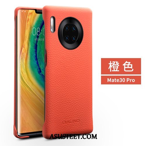 Huawei Mate 30 Pro Kuoret Aito Nahka Puhelimen Yksinkertainen Kuori Nahkakotelo