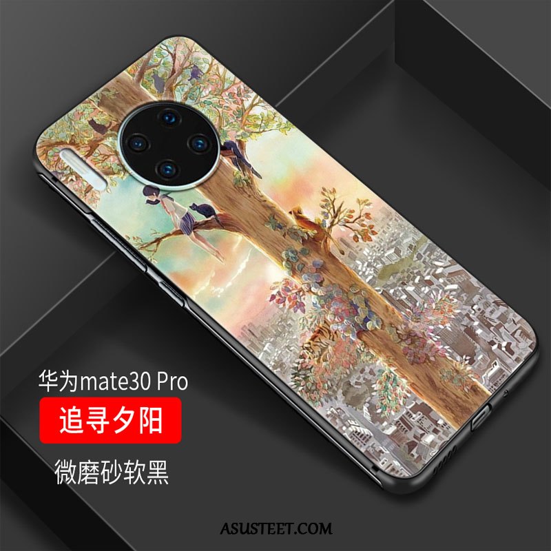 Huawei Mate 30 Pro Kuoret Suojaus Pesty Suede Lasi Puhelimen All Inclusive