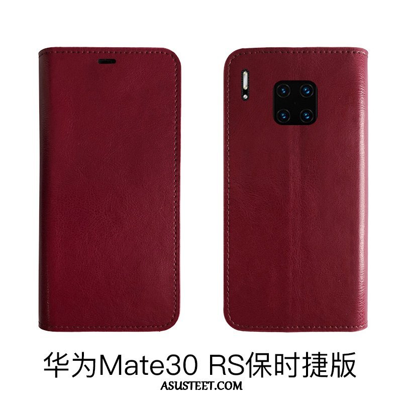 Huawei Mate 30 Rs Kuoret Aito Nahka Kuori Nahkakotelo All Inclusive Lehmä