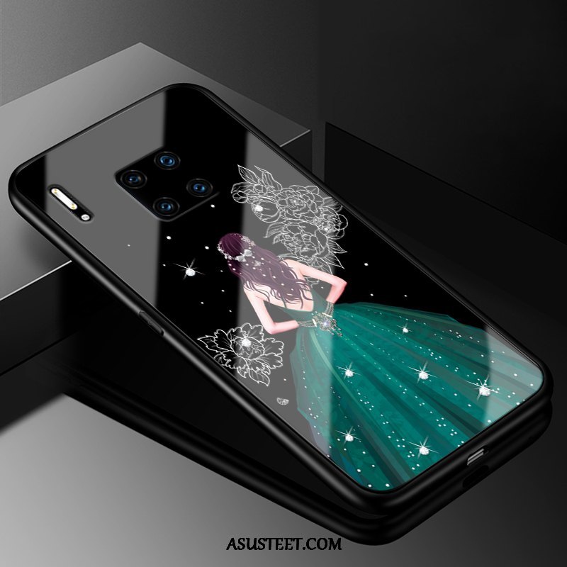 Huawei Mate 30 Rs Kuoret Puhelimen Suojaus Sideharso Punainen Lasi