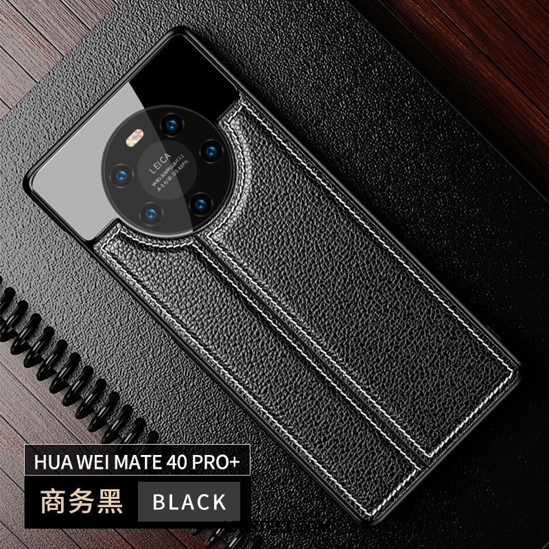 Huawei Mate 40 Pro+ Kuoret Nahka Murtumaton Puhelimen Kukkakuvio Kuori