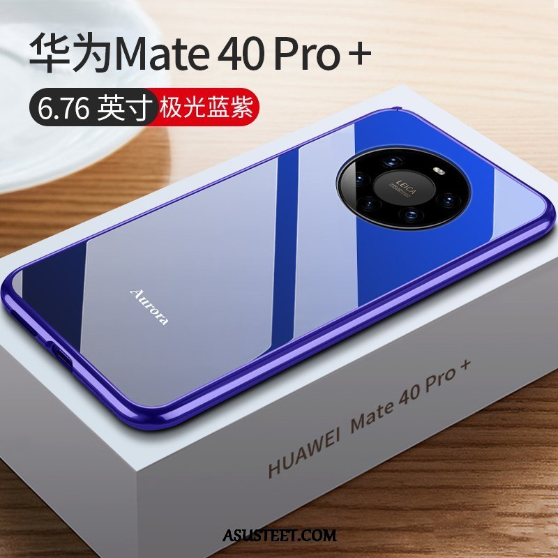 Huawei Mate 40 Pro+ Kuori Kuoret Punainen Lasi Kehys Kotelo Suojaus