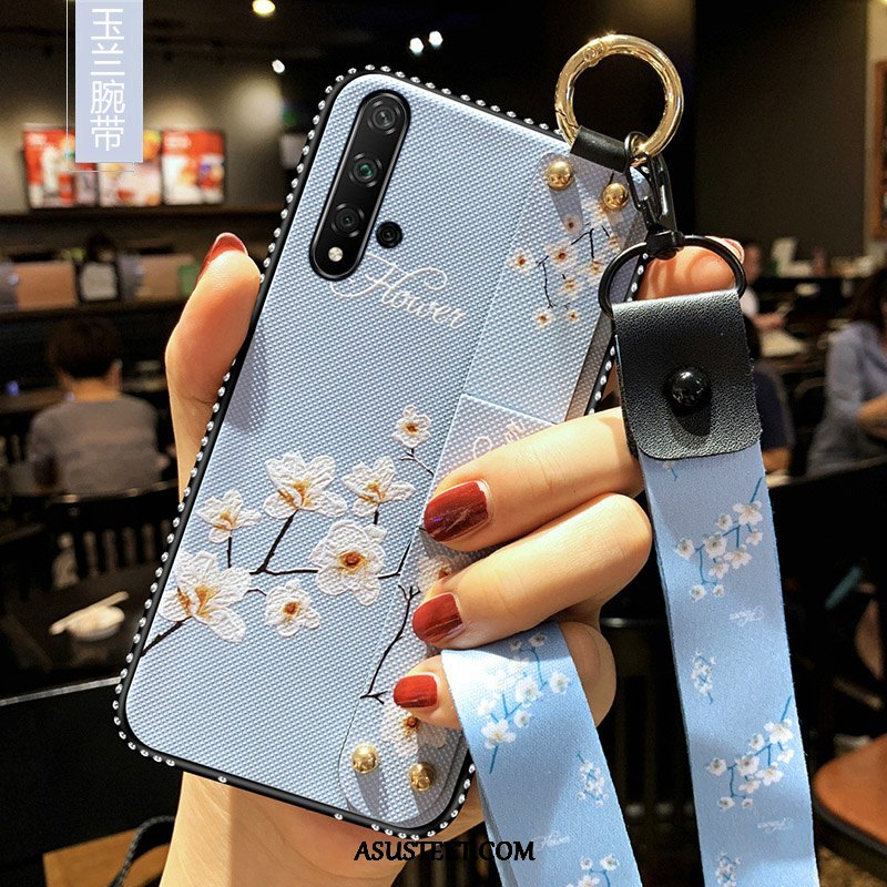 Huawei Nova 5t Kuoret Silikoni Valkoinen Kotelo Luova Kuori