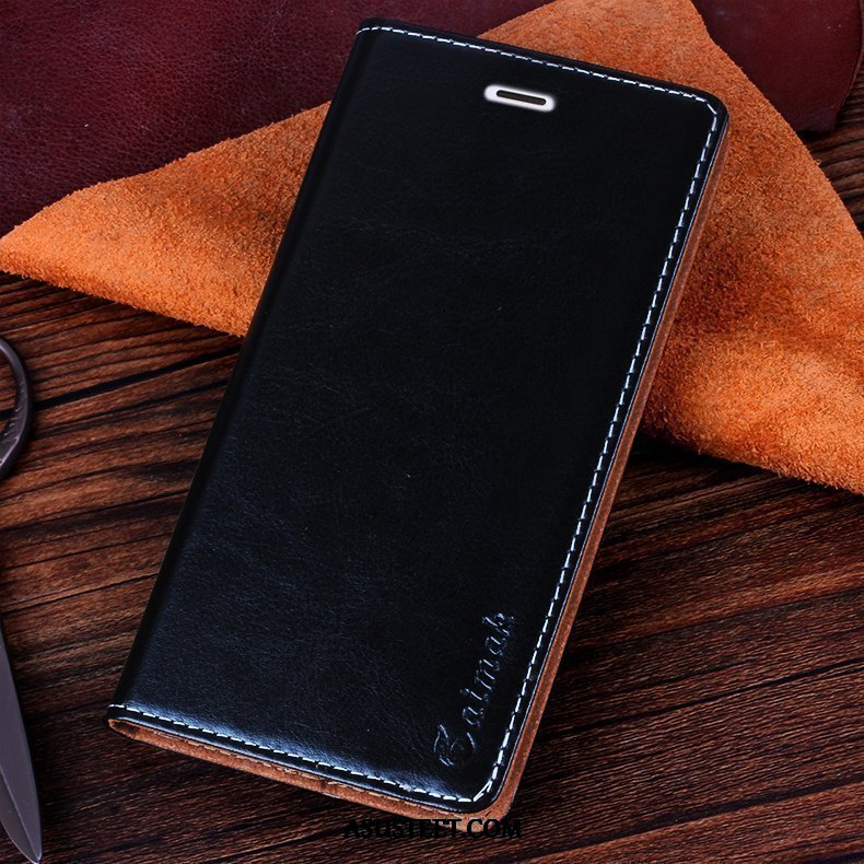 Huawei P Smart+ 2019 Kuoret Nahka Nahkakotelo Suojaus Pehmeä Neste Lehmä