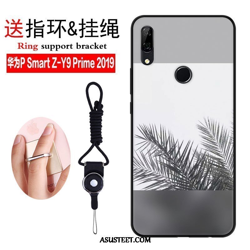 Huawei P Smart 2019 Kuori Kuoret Murtumaton Yksinkertainen Pesty Suede Trendi Tuuli