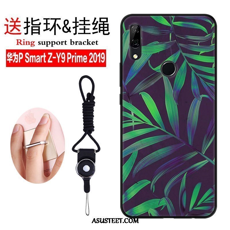 Huawei P Smart 2019 Kuori Kuoret Murtumaton Yksinkertainen Pesty Suede Trendi Tuuli