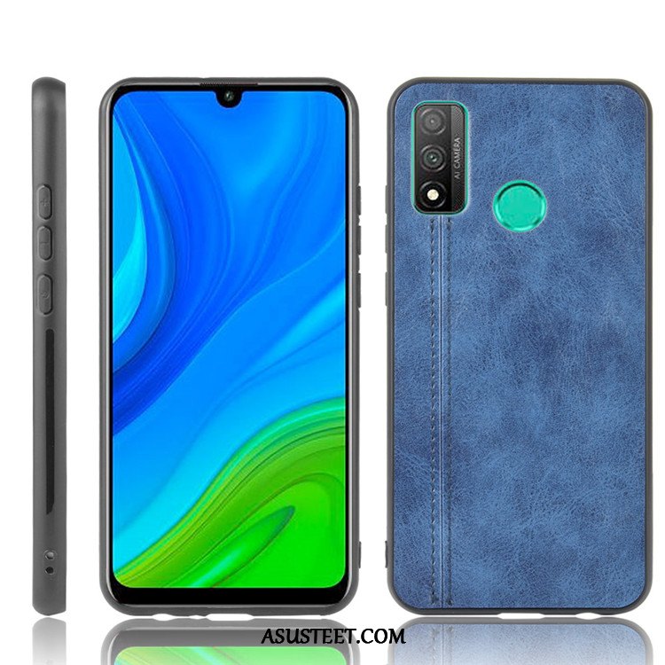 Huawei P Smart 2020 Kuori Kuoret Musta Nahka Puhelimen Kotelo Trendi