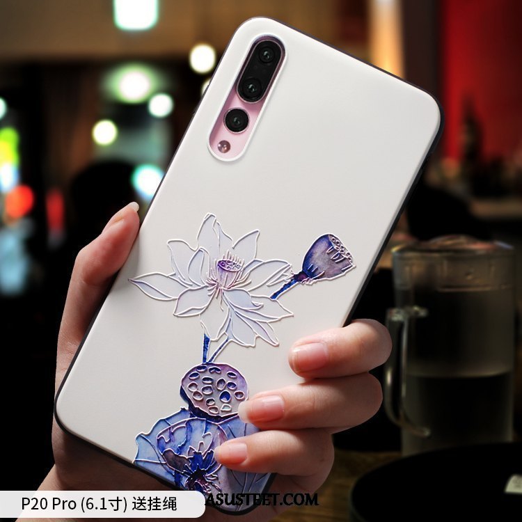 Huawei P20 Pro Kuoret Persoonallisuus All Inclusive Suojaus Pesty Suede Kotelo