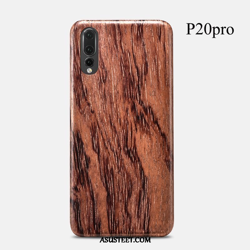 Huawei P20 Pro Kuoret Puhelimen Puu Suojaus Kuori Kotelo