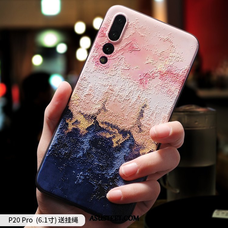 Huawei P20 Pro Kuoret Puhelimen Ripustettavat Koristeet Pesty Suede Persoonallisuus Murtumaton