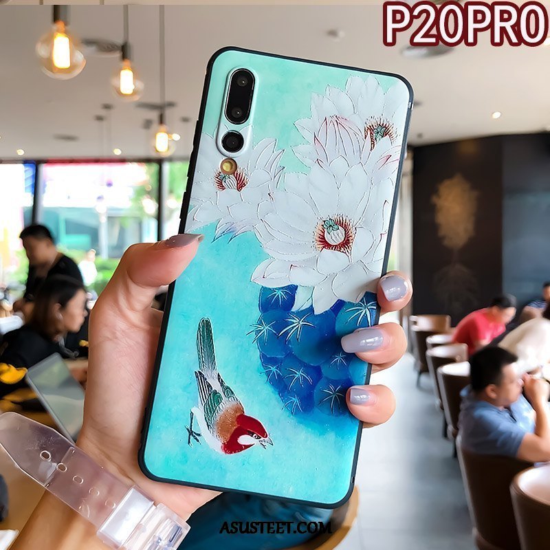 Huawei P20 Pro Kuori Kuoret Rengas Silikoni Murtumaton Pehmeä Neste Persoonallisuus